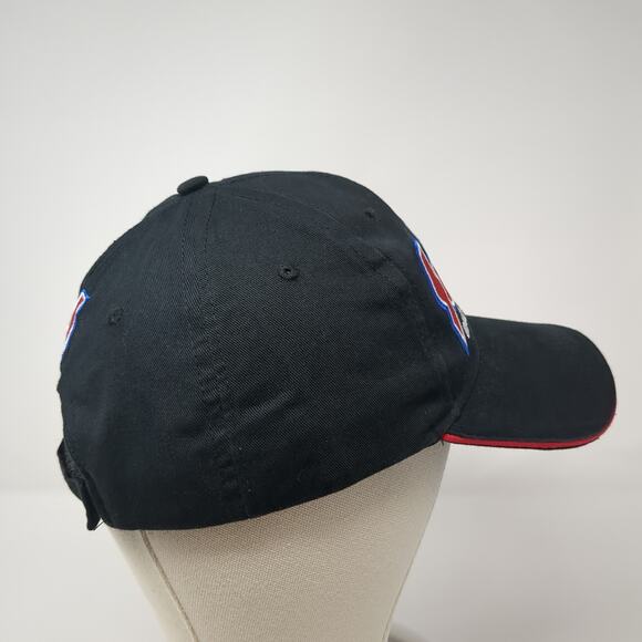 Summit Racing Equipment Lightning U.S. Flag Strapback Baseball Cap Black OS - Picture 5 of 10